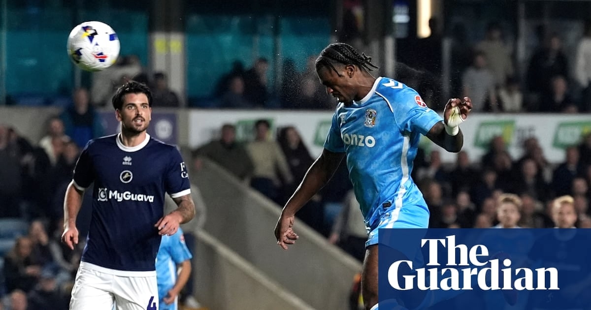 考文垂4-0横扫米尔沃尔，赖特双响助队跃居英冠次席